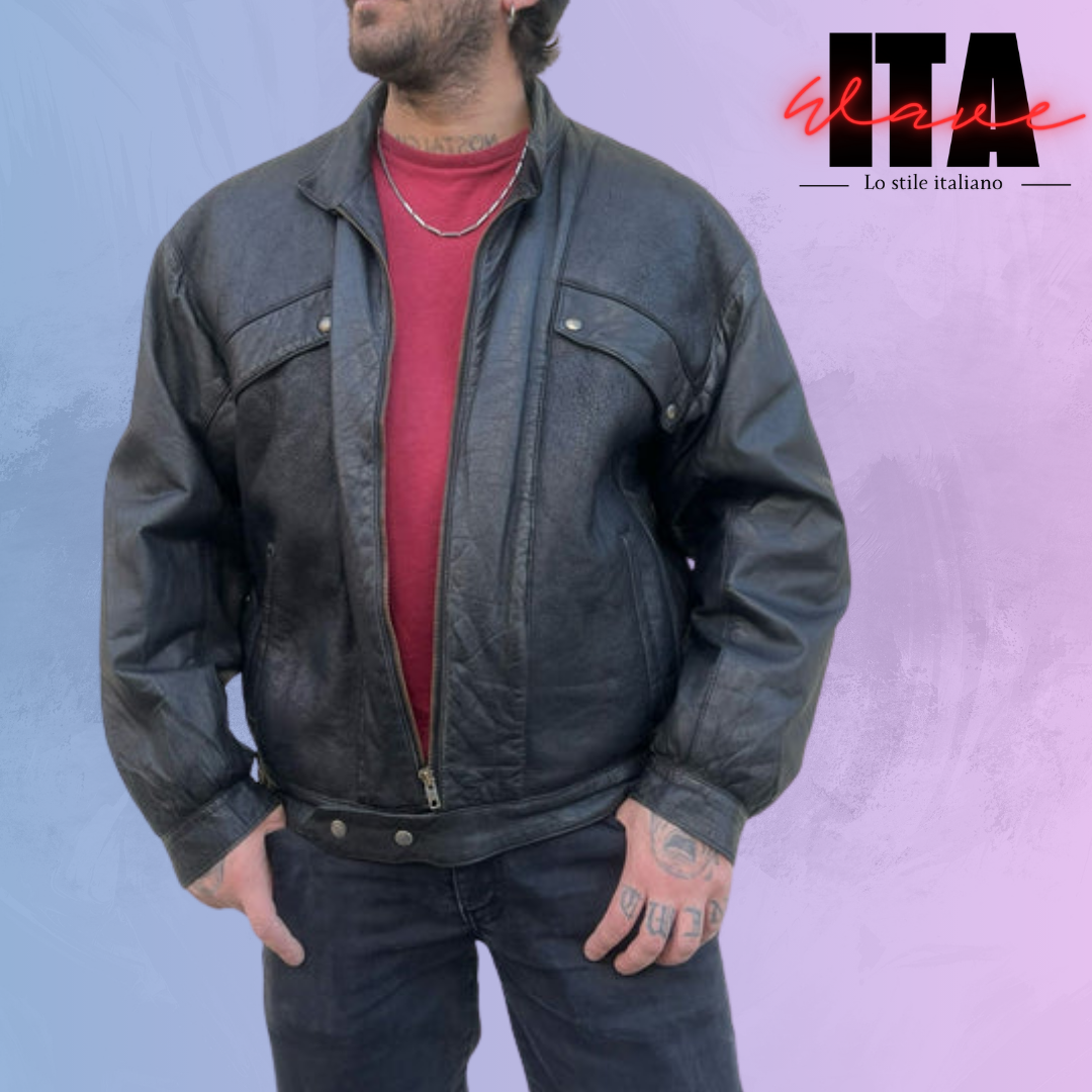 Bomber in Pelle Vintage