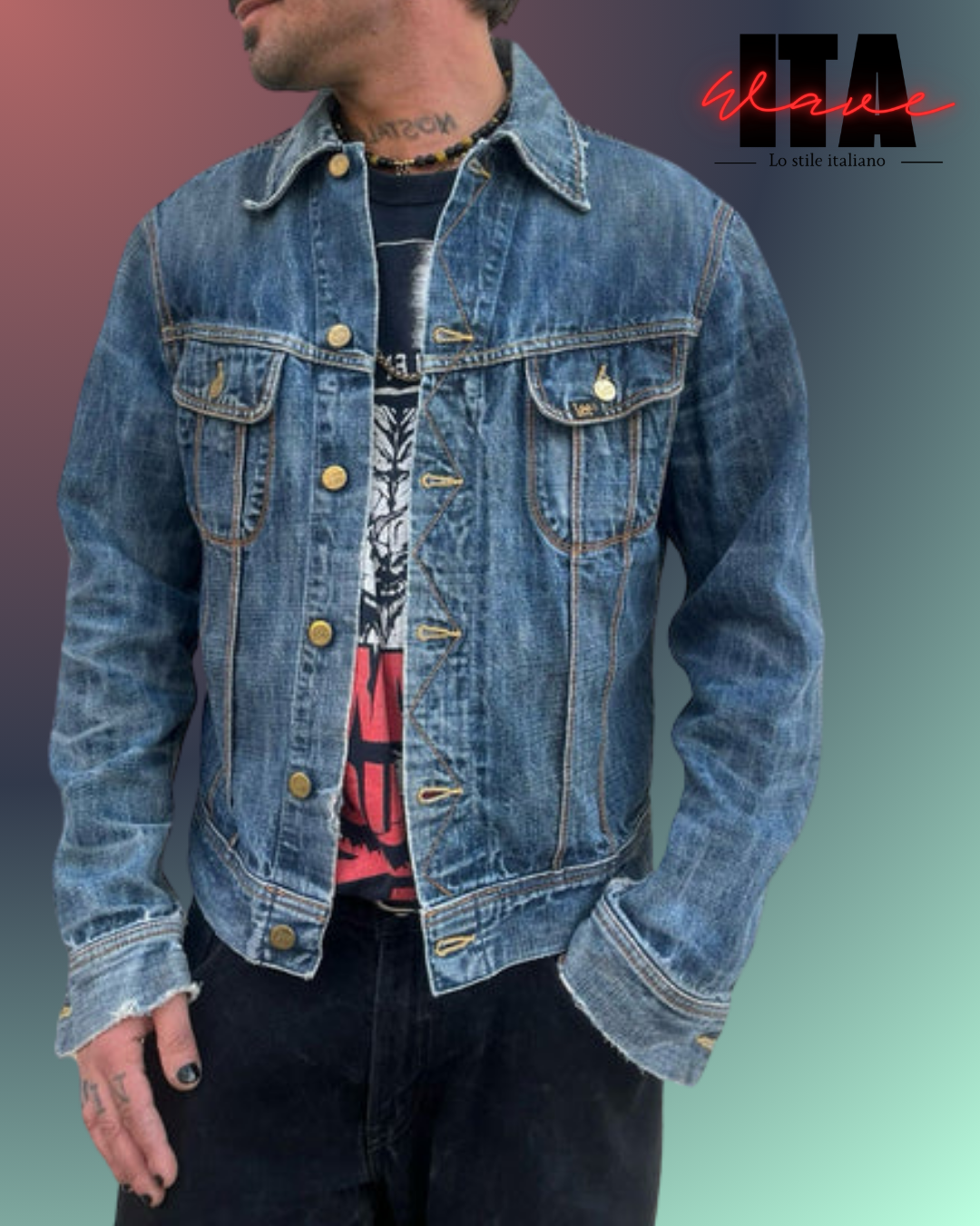 Giacche Jeans Uomo Vintage