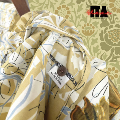 Camicia in Seta "Flores"