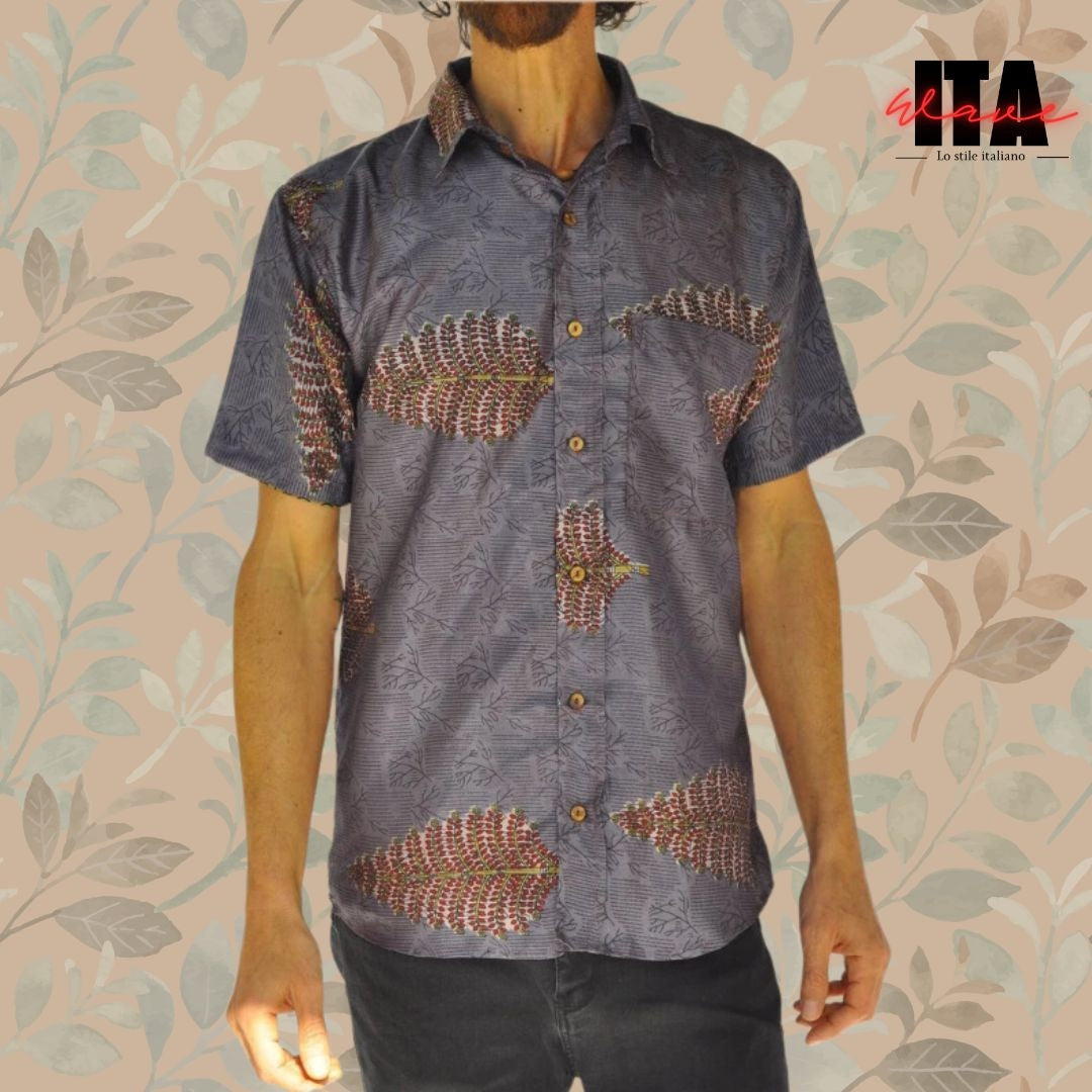 Camicia in Seta "Jungle"