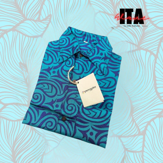 Camicia in Seta "Wave"