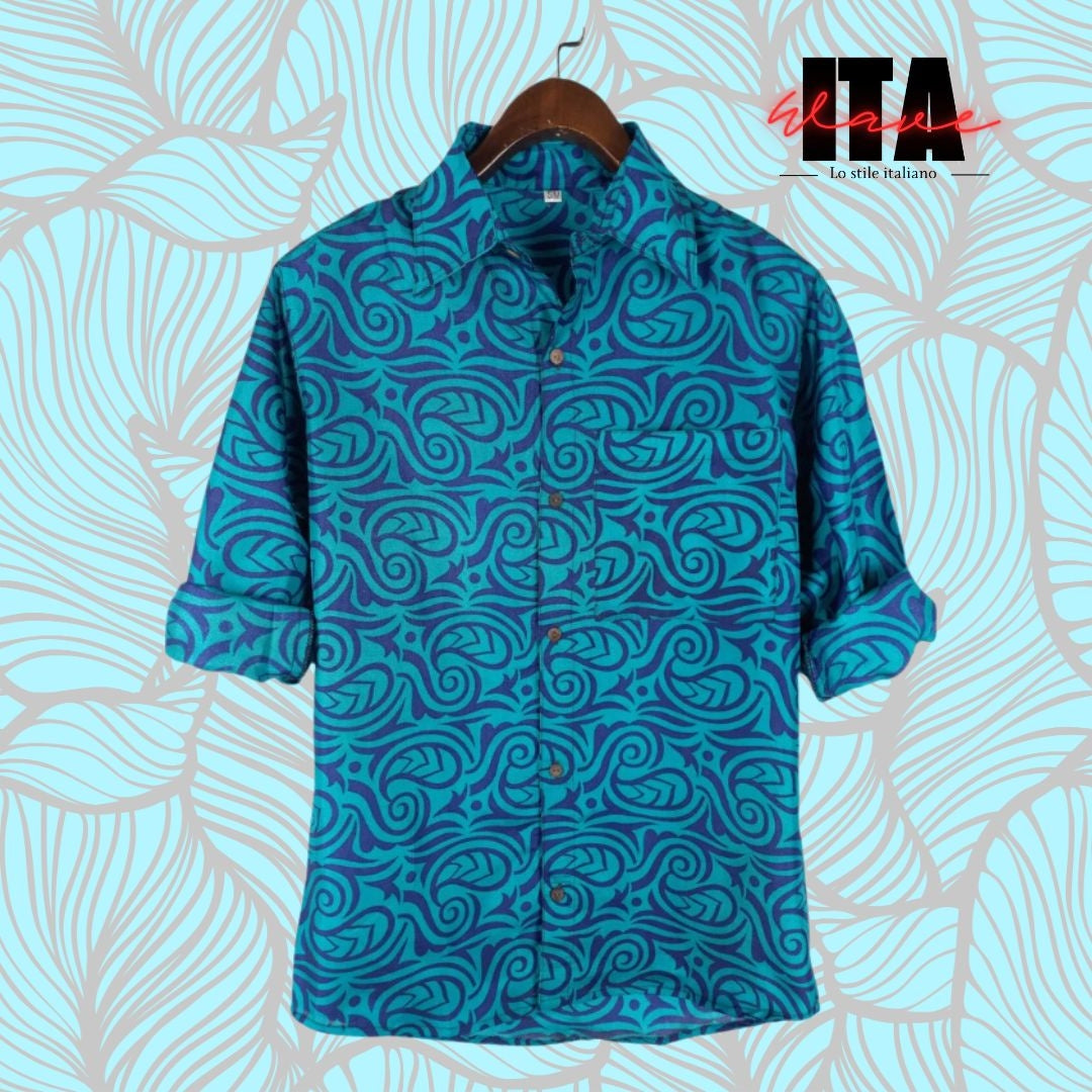 Camicia in Seta "Wave"